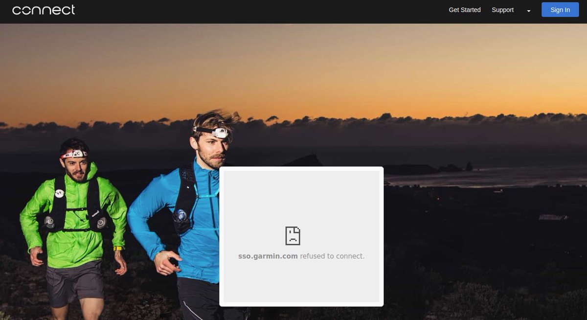 SBrownAU's tweet photo. @GarminFitness can't sign in (Chrome) any issues? https://t.co/eb3Pb5XlMg