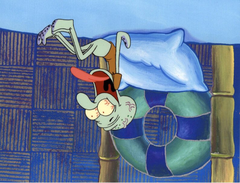 ArtofSpongebob's tweet photo. ˙”lᴉɹd∀ uI slooℲ“ ǝposᴉdǝ ǝuo uosɐǝs ɔᴉssɐlɔ ǝɥʇ ɯoɹɟ slǝƆ https://t.co/oOK1y8mpVF
