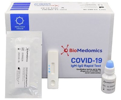 #Trump 

💥💥Une nouvelle innovation majeure dans la lutte contre le coronavirus aux Usa !  Le Test rapide de Biomedomics !

 Ceci doit être sur le bureau de @realdonaldtrump demain!!! 'Biomedomics Covid-19 Igm / IgG Rapid Test' @IngrahamAngle