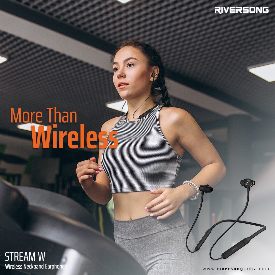 riversongindia's tweet photo. Do not let any circumstances stop you from achieving your goals! Work-out beyond the limits and let the #Stream support you while you are busy hustling! #StreamW #RiversongIndia #NeckBand https://t.co/O8lG6lIvb5