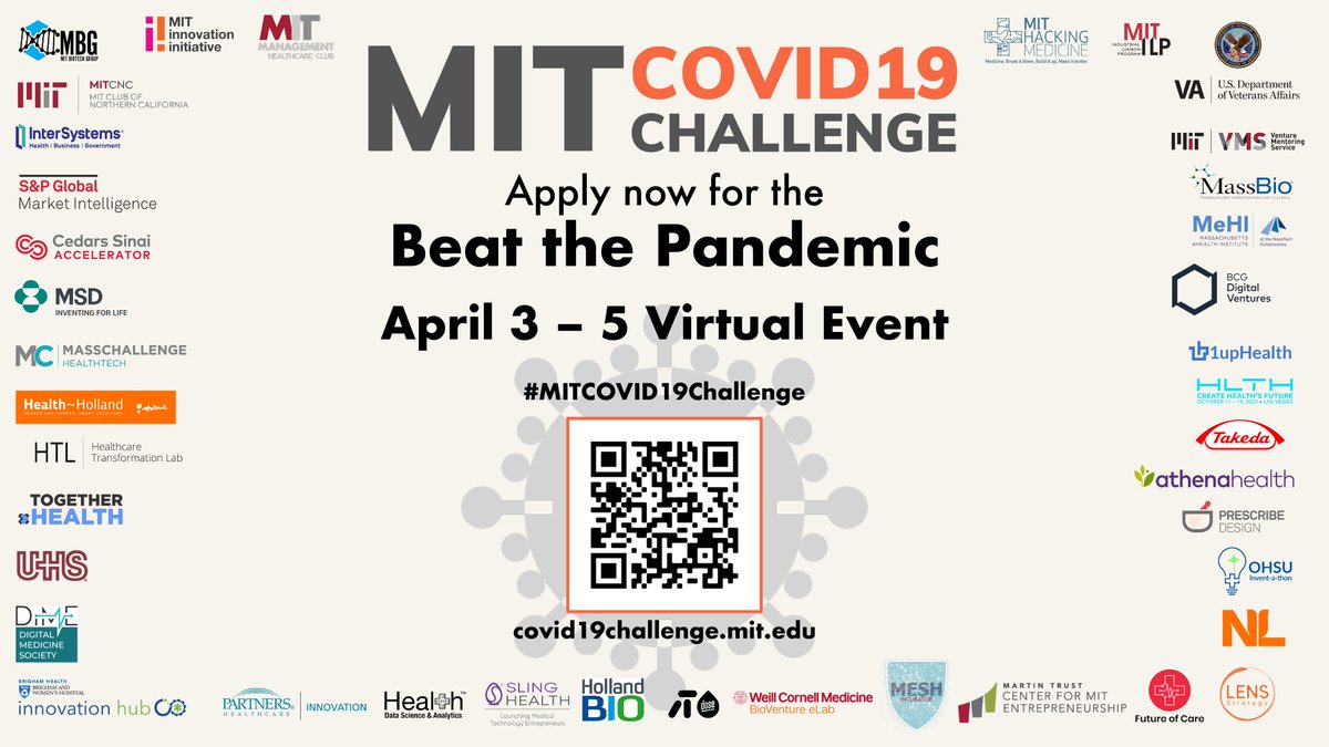 freddytn's tweet photo. .@MITvsCOVID19 has been fortunate to  work w/ @PartnersNews @PHSInnovation @meshincubator  @mgh_htl @bwhihub to tackle most challenging #covidー19 #covid #coronavirus problems facing health systems &amp; healthcare workers on front lines! #mitcovid19challenge 
https://t.co/57zWW3lgj7 https://t.co/mLwms2Wv5Y