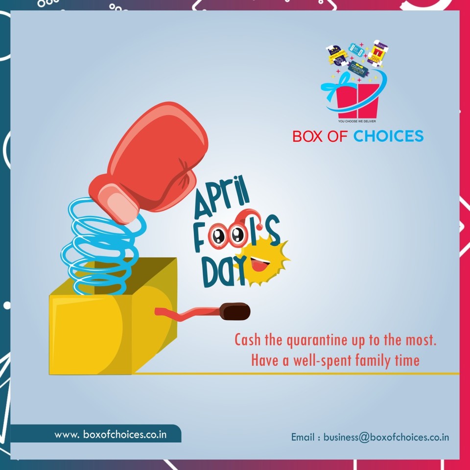 BoxofChoices's tweet photo. Cash The Quarantine Up To The Most!!๐
Have A Well-Spent Family Time !!๐๐๐จโ๐ฉโ๐งโ๐ฆ๐
Happy #AprilFool_Day !!๐คช๐๐
.
.
.
.
.
#StayQuarantined
#StayHomeStaySafe #SocialDistancing #FightAgainstCorona #BreakCoronaChain #GoCorona #QuarantineTime #AprilFool #Pranks
#BoxOfChoices https://t.co/wpEQ04kZjB