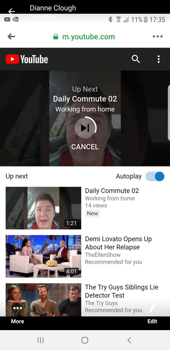 Hey <a href="/TheEllenShow/">The Ellen Show</a> one of my friends was so excited when my video was just above you.  I may have cracked the bigtime I would love you to checkout my clips while in lockdown