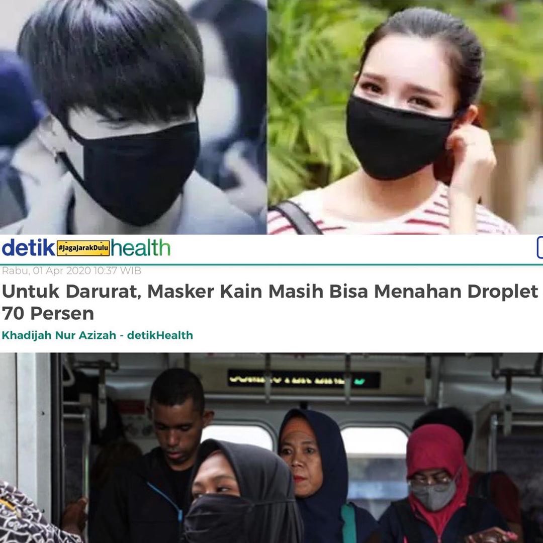 ridwankamil's tweet photo. Masker bedah baiknya diprioritaskan utk mereka yg sakit, dokter &amp; para tenaga kesehatan.

Yang sehat bisa menggunakan masker kain yang masih bisa menahan partikel hingga 70%. Jgn sampai yg sakit, dokter &amp; nakes kehabisan masker bedah karena habis dibeli oleh mereka yang sehat. https://t.co/xVR3B4QfEr