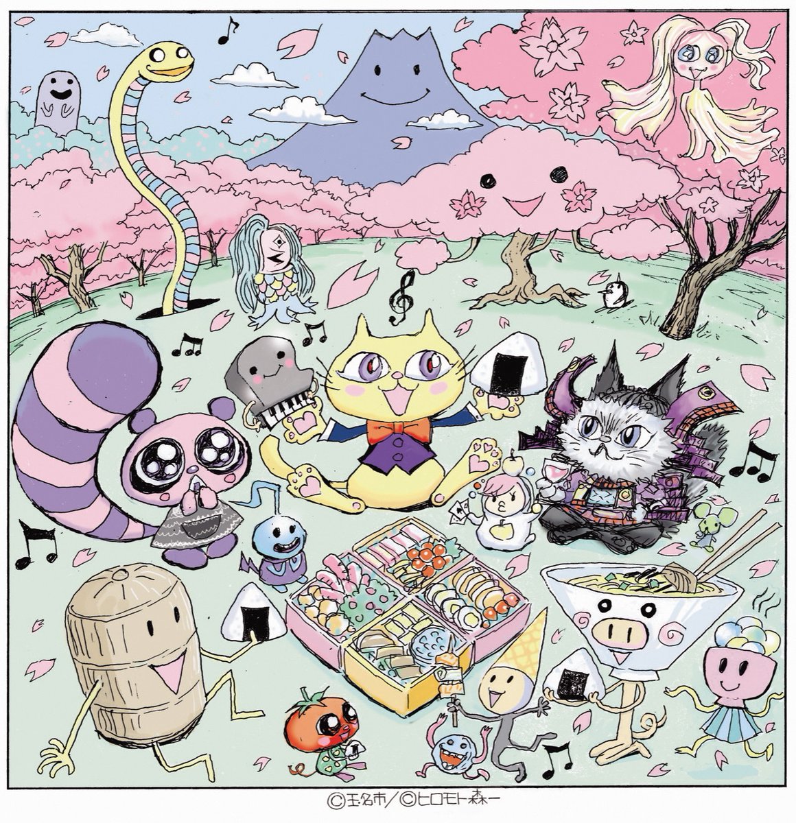 タマにゃん 玉名市出身のマンガ家ヒロモト森一さんが 玉名市 へのエールを込めて ボクと熊本の妖怪で疫病を治める力を持つと云われている アマビエさん を描いてくださったにゃん 嬉しいにゃ ん T Co Tvmeuk0jei