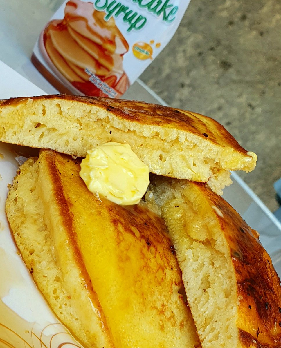 RalphLA87's tweet photo. My version of pancake with cheese inside (fataka).  Pero fluffy siya murag ako, inpernes! https://t.co/bqA5xo5dMV