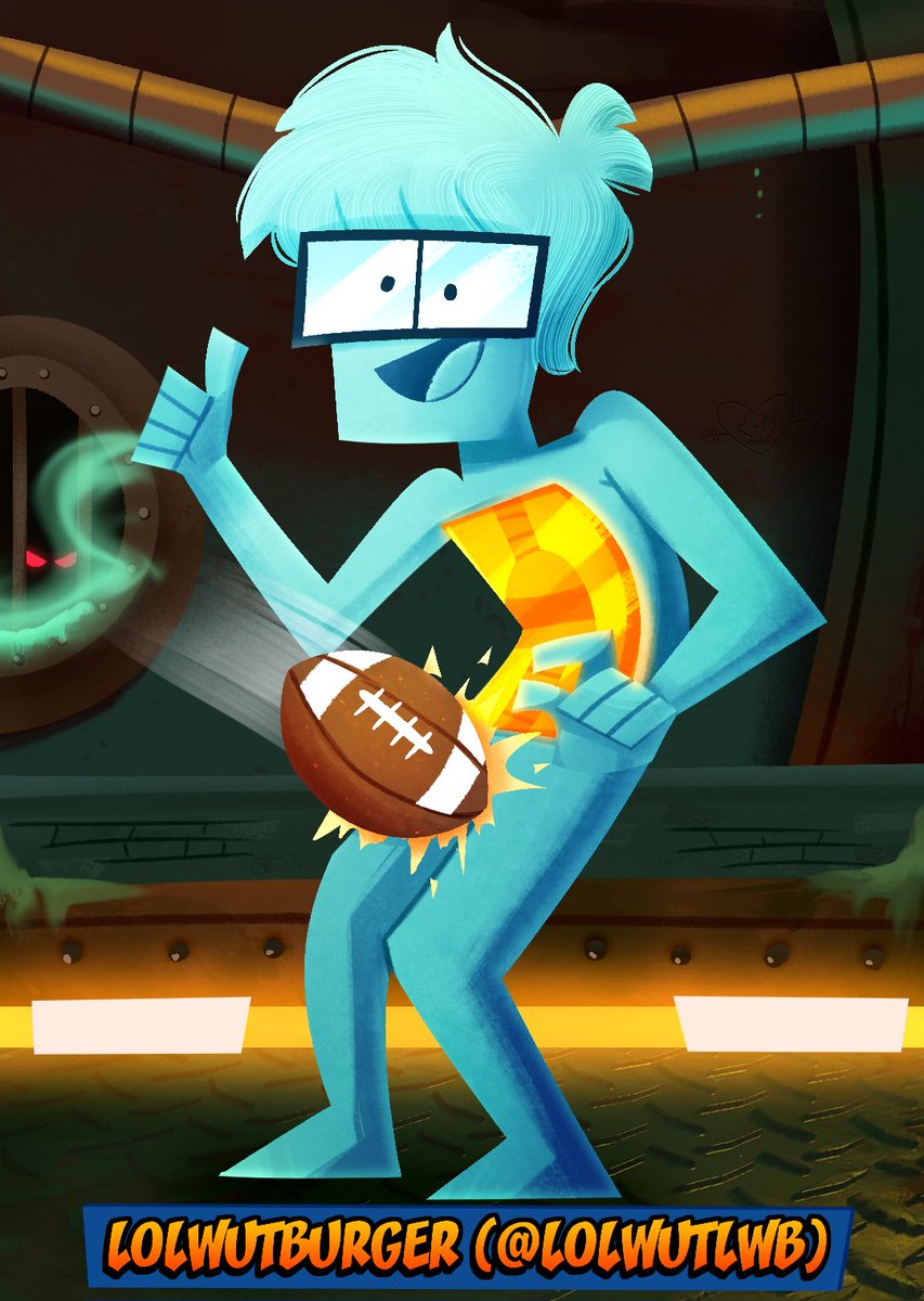 LolwutLWB's tweet photo. blueman gets hit by football for the #CTRArtistCollab thing https://t.co/qNnT5Df9c8