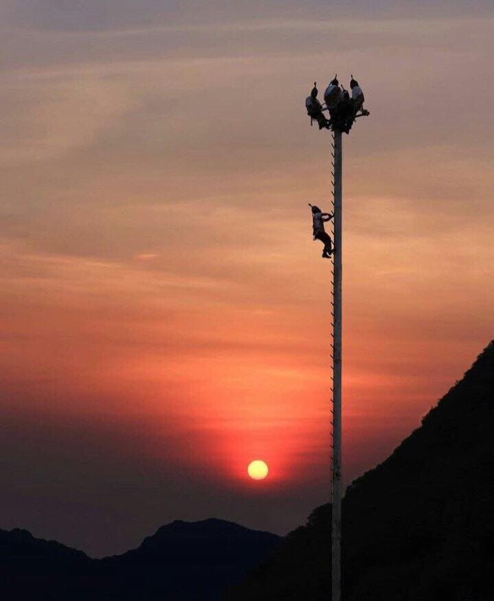ReporteQRO_'s tweet photo. Voladores de Papantla al atardecer, en Orizaba, Veracruz 😍🇲🇽

📸:@danielmendr

Recuerda que aquí https://t.co/w0rwINeMeX te estamos informando sobre medidas oficiales y noticias emitidas por autoridades de Mexico. https://t.co/NkXdIc4Qe7