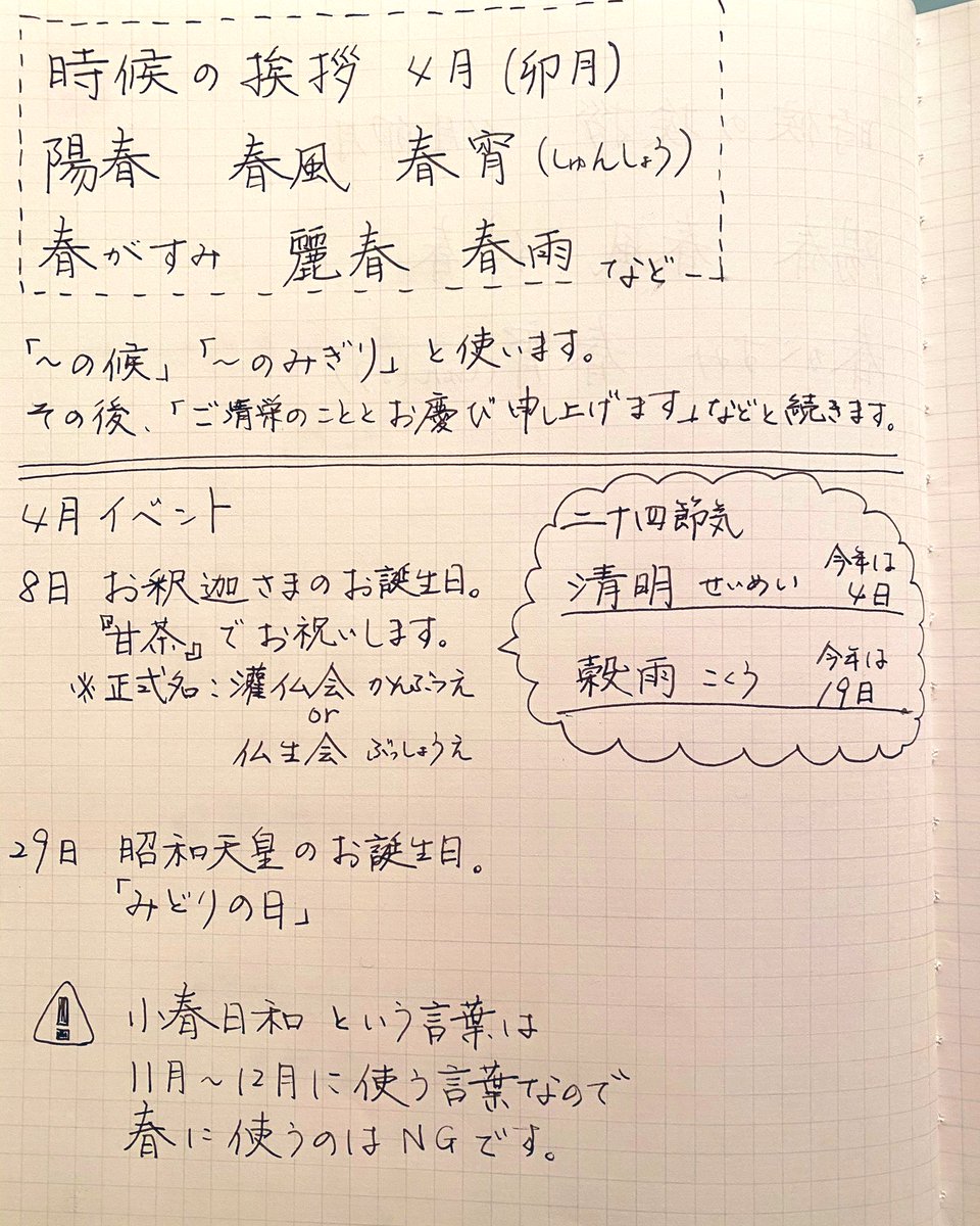 虚空こくうカードリーディング 4月ですね 私は 春 という字が ペン 毛筆共に苦手なので3月 4月にお手紙を書く時 冒頭から緊張感漂います 卯月 時候の挨拶 お手紙 おうち時間 手書きツイート 二十四節気