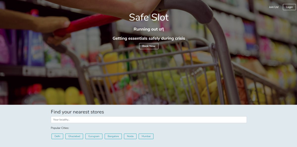 1/ SafeSlot  @safe_slot plans to help people book a time slot to their nearby grocery or medical shop and thereby making sure that such places do not get overcrowded. https://safeslot.in/ 