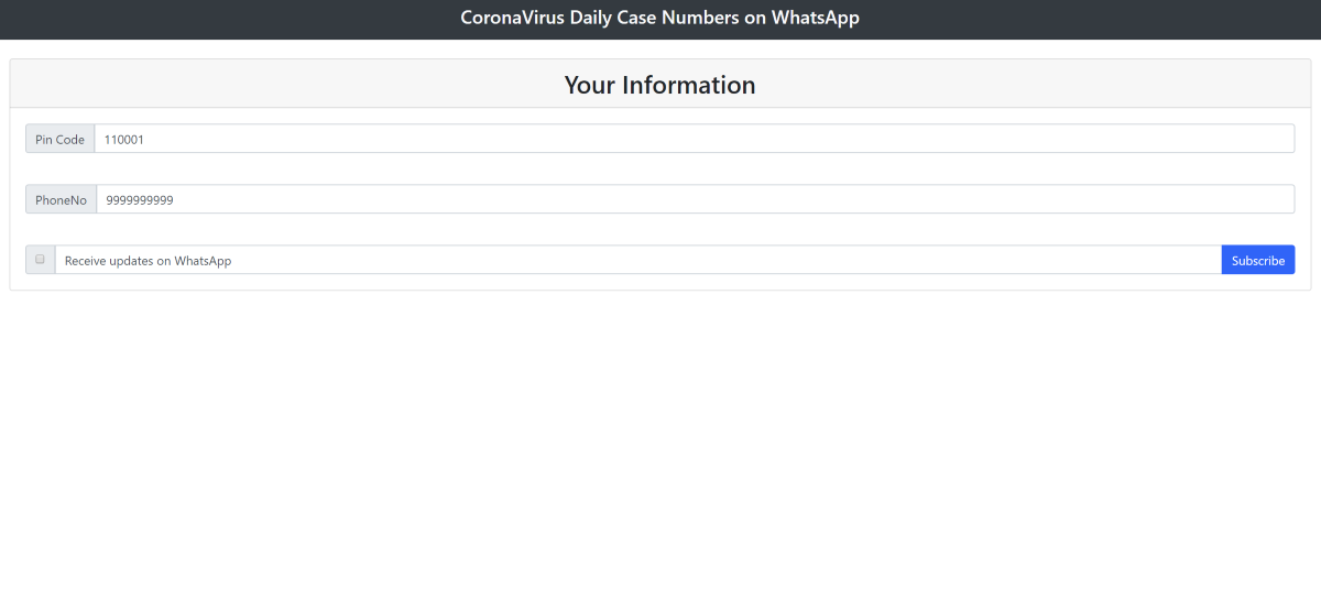 5/ Corona Daily Updates on WhatsAppby  @sandyrt,  @aaroncolaco and  @praneshnrCorona Daily Updates project is solving that problem by helping people to opt-in for receiving daily WhatsApp messages on overall and new cases in their district/state. https://coronadailyupdates.org/ 