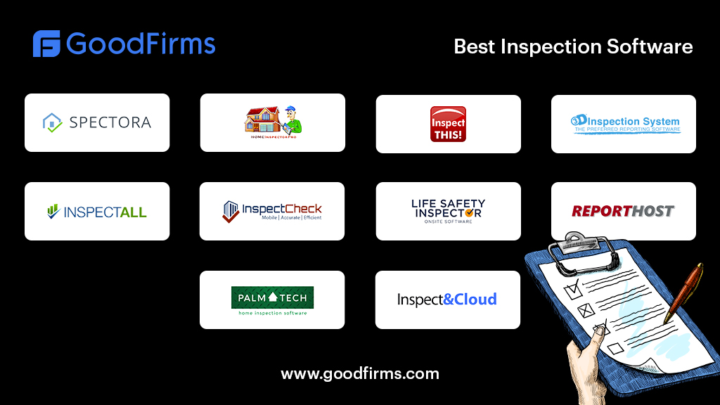 Top #InspectionSoftware at @GoodFirms - prn.to/2Qo2M3d

@SpectoraUpdates |<a href="/InspectorMy/">My Home Inspector Pro</a> |<a href="/avd_inspectthis/">Inspect This!</a> |<a href="/fowler_carl/">3D Inspection System</a> |<a href="/InspectAll/">InspectAll</a> |<a href="/Inspectcheck/">Inspectcheck Mobile</a> |<a href="/onsite_pro/">Onsite Pro | Business Management and Job Sheet App</a> |ReportHost |@PalmTechTeam
<a href="/InspectandCloud/">InspectCloud</a>

For more #InspectionSoftware visit: bit.ly/2wxQgHv