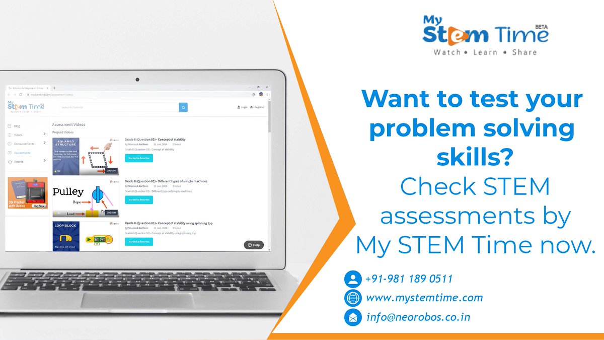 my_stem's tweet image. The audiovisual #STEM #assessments by #MySTEMTime let the #students test their problem solving #skills instantly. Get free access from here: mystemtime.com/assessment-vid…
#WednesdayWisdom