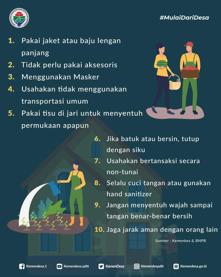 NinaCitra76's tweet photo. Sesuai arahan Gus Menteri @halimiskandarnu pada SE No. 08 2020 &amp; Protokol Penanganan Covid19 Kemendes PDTT untuk Desa.
#RelawanDesaLawanCovid19
@halimiskandarnu @anwsanusi
@malik_haramain @imansyukri
@taufikmadjid71 @fachrilabalado
@tppkemendes @tpp_kemendes
@PMD_Lampung https://t.co/VTxVru8Fto