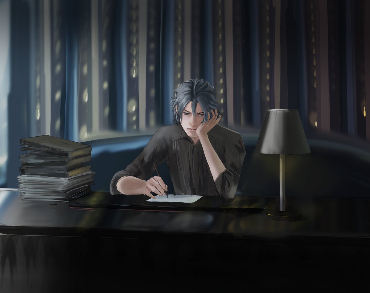 Working&amp;sneak out #ffxv #FinalFantasyXV #ffxvfanart #noctis #prompto