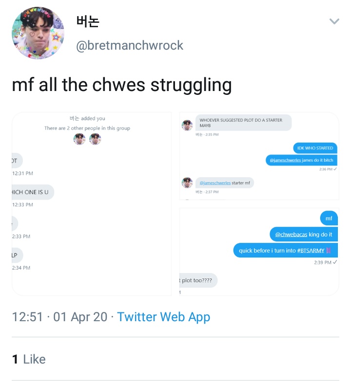 Chwe struggle tweet