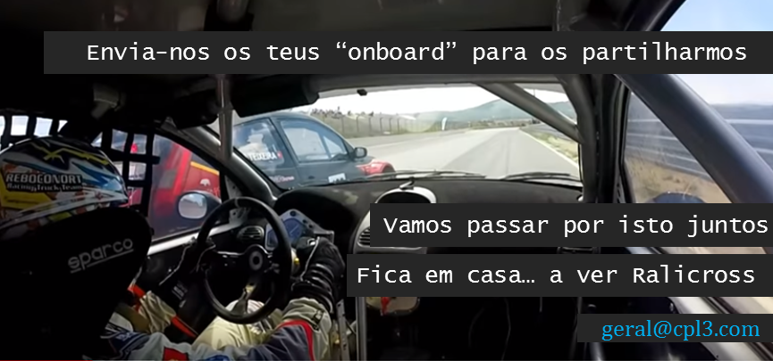 PTRXoficial's tweet photo. Cá vai um desafio que lançamos aos pilotos: 
Enviem-nos as vossa imagens "onboard" para o e-mail geral@cpl3.com e vamos recordar melhores momentos ;)
#PTRX #Lousavinhos #BramaMotorsport #ToyoRX #FicaEmCasa https://t.co/g3mruiPsjd