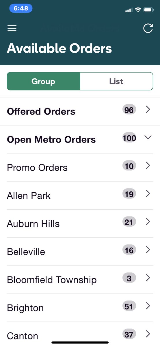Sutterzzz2's tweet photo. @Shipt 94 orders offered! I can’t even find my regulars! Customers need to be able to request shoppers!!! https://t.co/iDEzJ97EMG