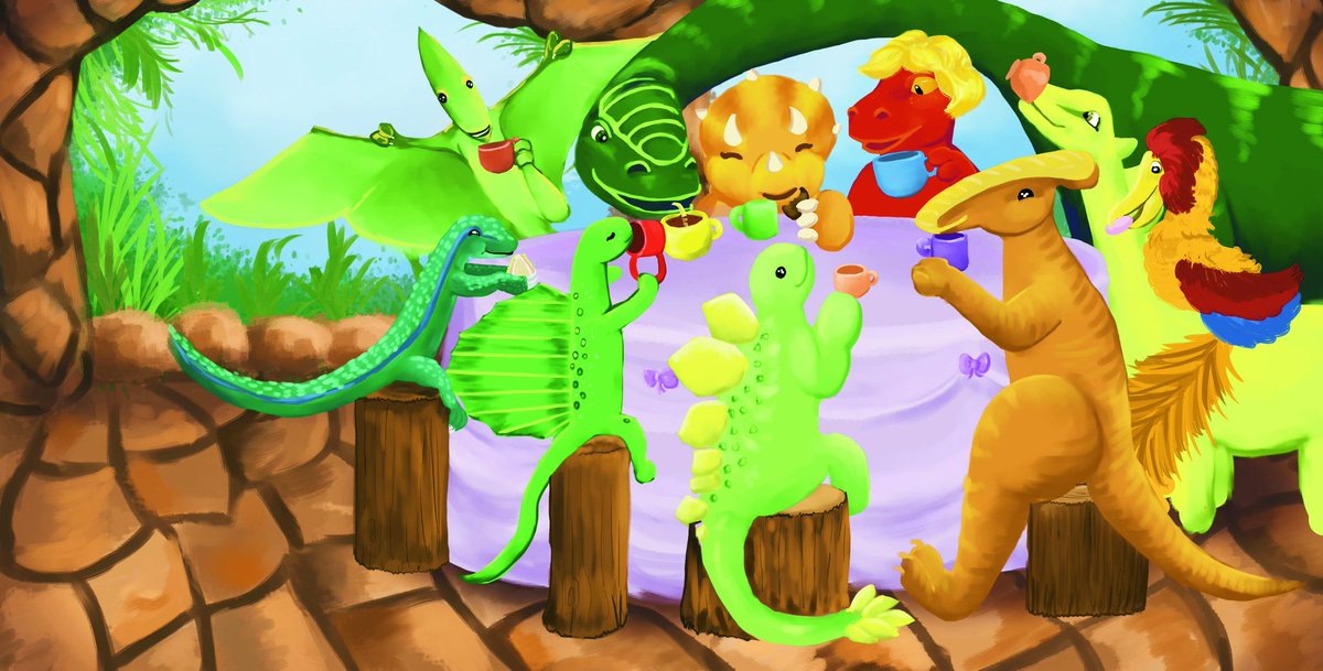 KB_Wheelock's tweet photo. Tea-Rex Can't Have Tea! Is here!!
https://t.co/XMLO1ayQAW #picturebooks  #dinosaur  #indieauthors  #ChildrensBooks https://t.co/qx9OW0t3pA