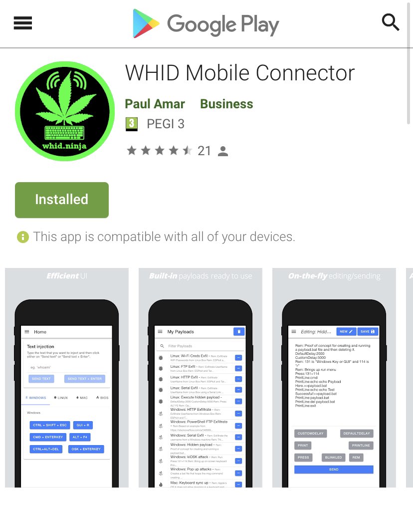 whid_ninja's tweet photo. New Release of our #MobileConnector for #Android just landed in the Playstore 🥳🔥😎

https://t.co/WX5sdTlpsB https://t.co/QFWn9uCi5l
