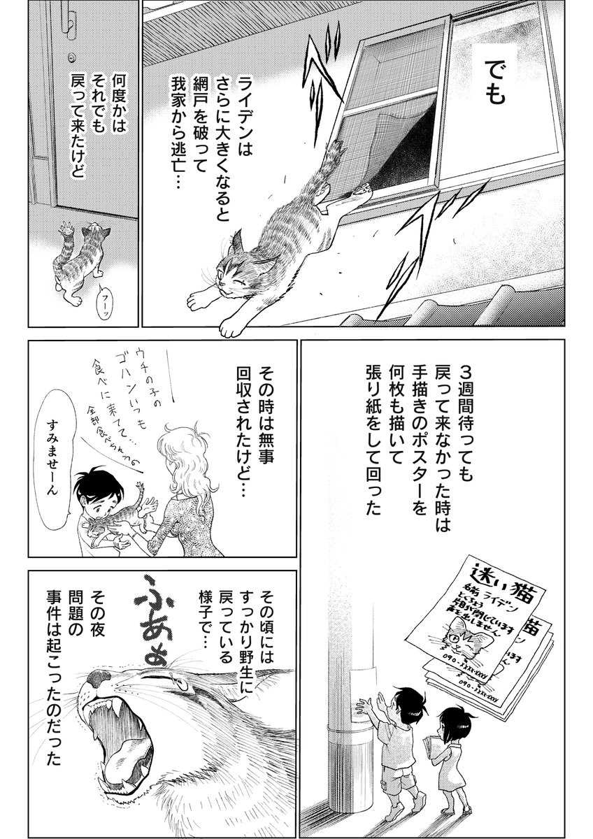 猫漫画『孤高のライデン』② 