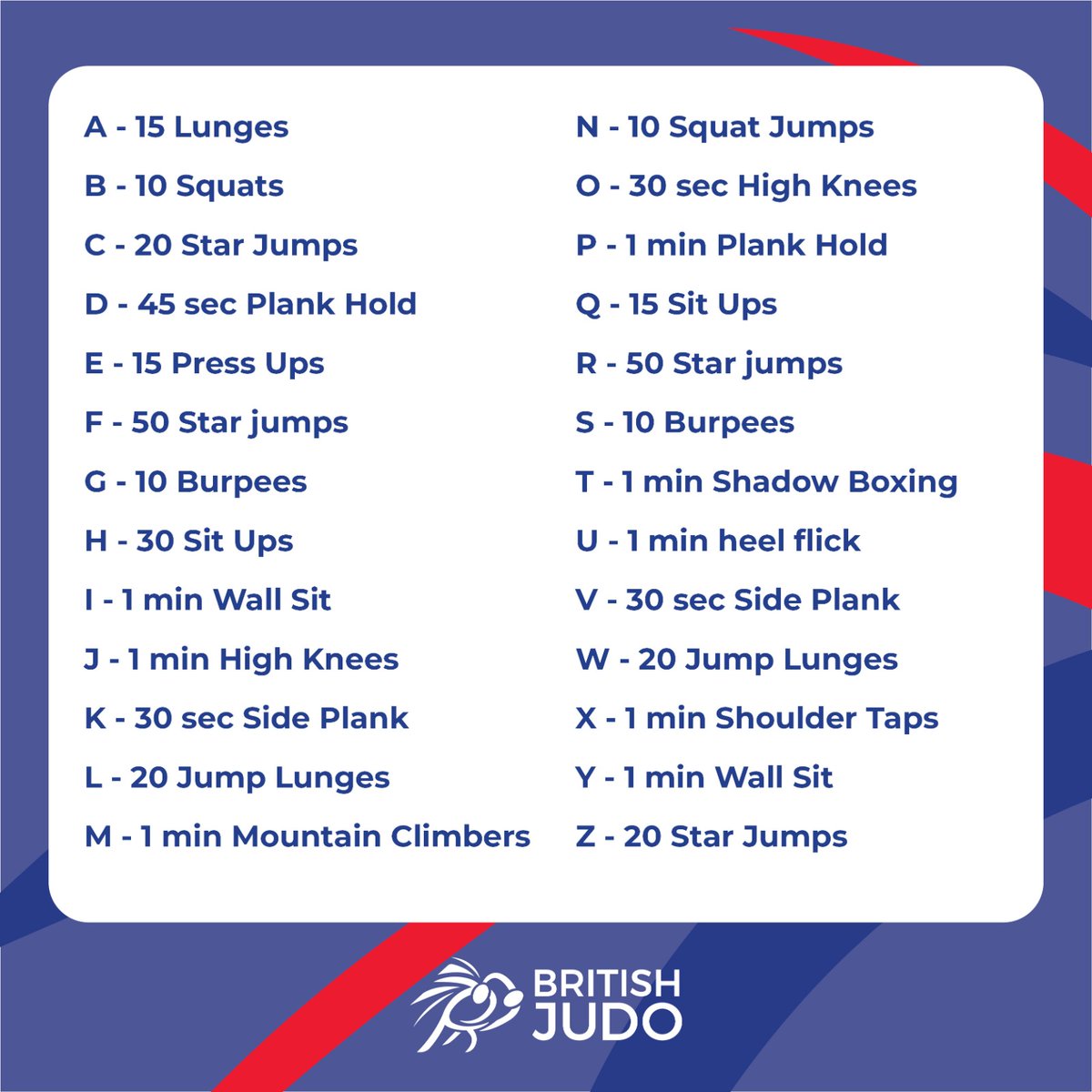 Wearegbjudo Looking For A Workout To Do This Evening Simply Spell Out Your Name To Reveal Your Workout Wearegbjudo