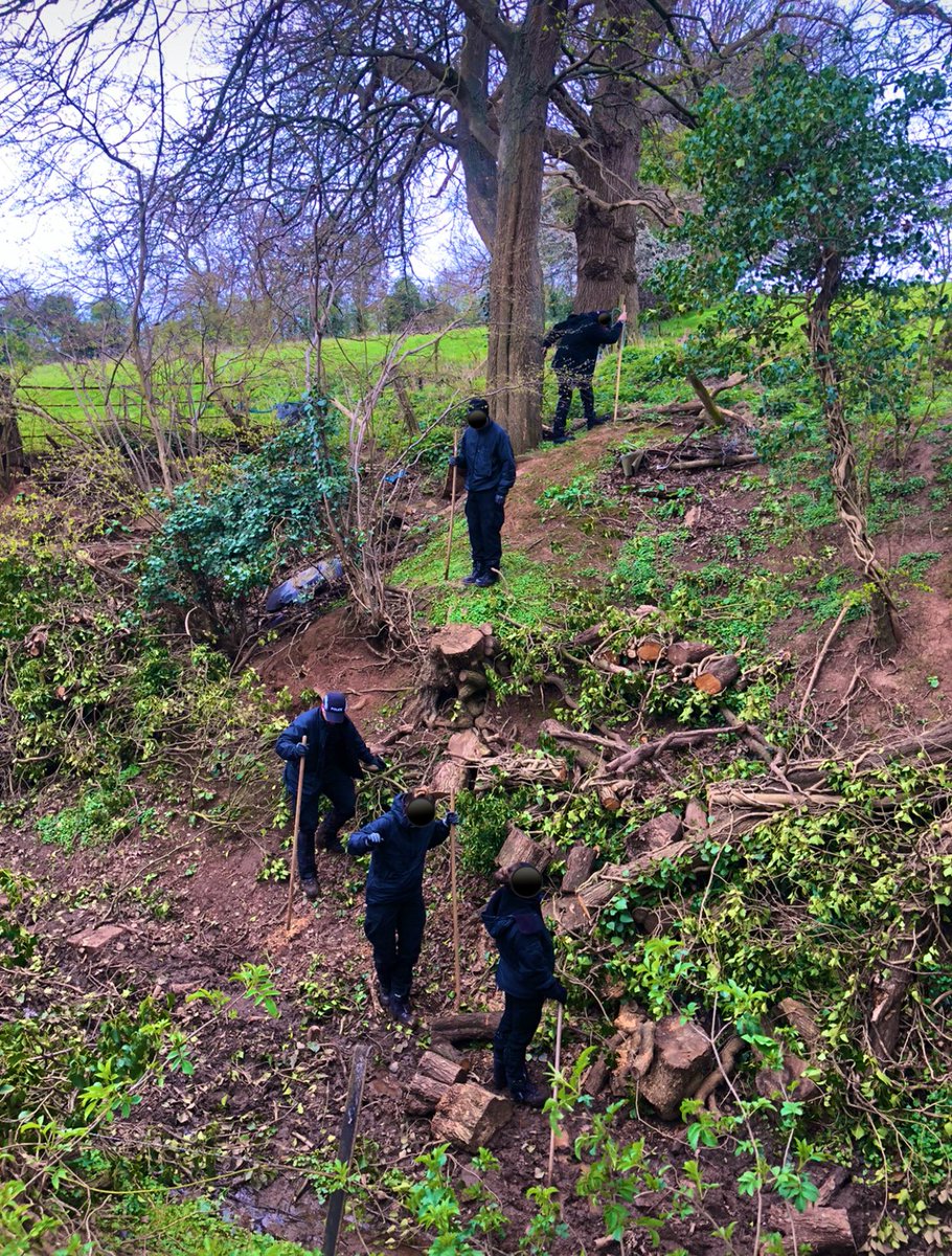 LpptSWestMercia's tweet photo. Team deployed out utilising their high assurance #Search skills today in #CallowEnd near #Malvern. All our team are trained Licensed Search Officers (#LSO) and we work together as a unit to find #MissingPersons, recover #Evidence or to clear buildings. 🔎🌱🍃🌿 https://t.co/UBHlYvWT3O