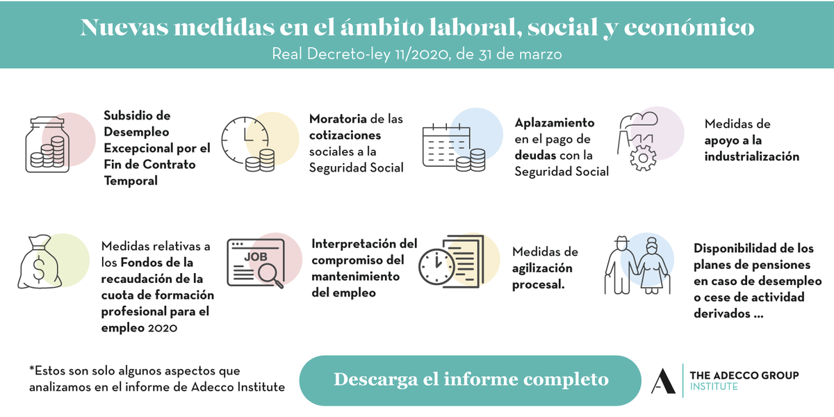 AdeccogroupEs's tweet photo. [#INFORME] Te damos todos los detalles sobre las medidas complementarias en el ámbito social y económico frente al #COVID19.

Descubre los detalles y descárgate el informe en el siguiente enlace  ➡️ https://t.co/ZtQSWOZ4dv https://t.co/fwzRIrHnKd