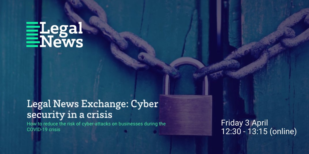NEW EVENT: Join us, <a href="/RDPLawyers/">RDP Law</a> <a href="/kerry_beynon/">Kerry Beynon</a> <a href="/wolfberrycs/">Wolfberry ➡️ PureCyber</a> <a href="/LawSocWales/">The Law Society Wales - Cymdeithas y Cyfreithwyr</a> for essential guidance &amp; tips on how to safeguard your law firm / practice against cyber attacks while #homeworking. FREE online event is also open to associated industries: BOOK NOW:  legalnewswales.com/events/legal-n…