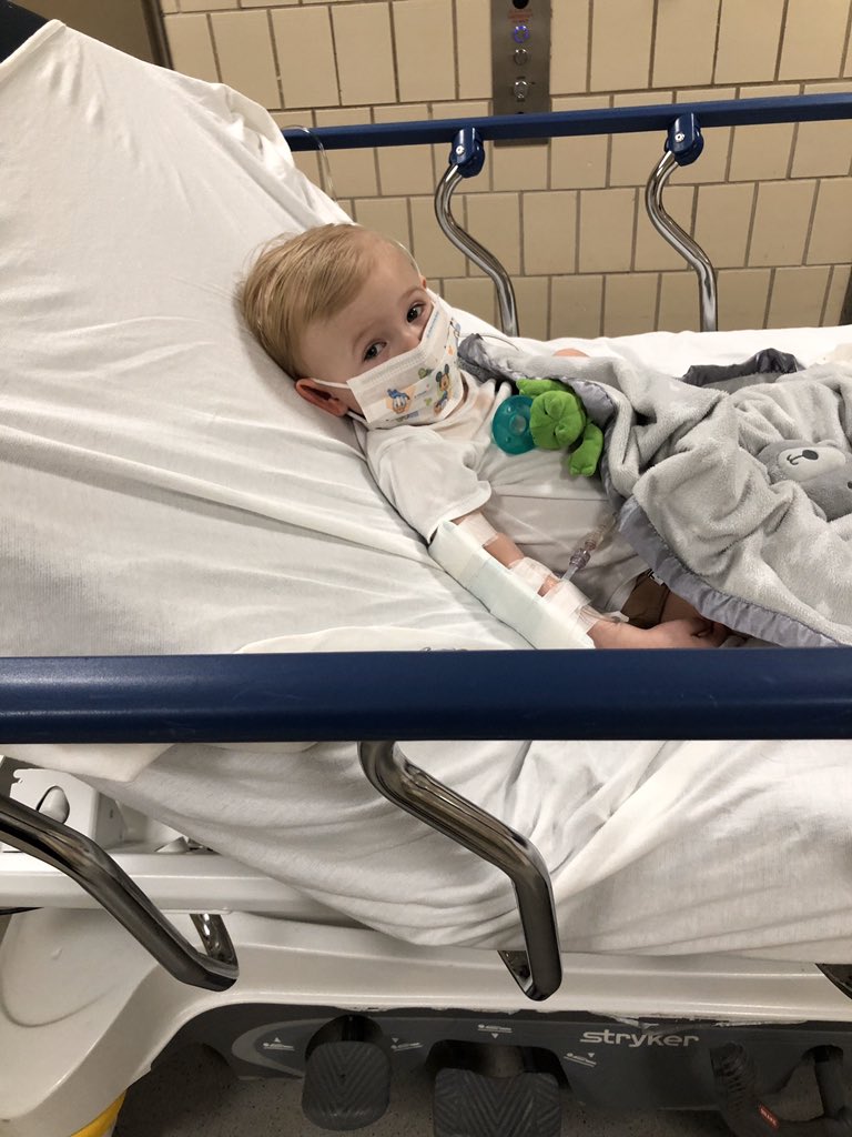 Ryan_Schreiber's tweet photo. For those of you that are the praying kind, throw an extra one our way. Our 22-month old Luke ended up in the hospital yesterday with a 106+ fever. Still 103 this morning, and waiting on suspected positive results of covid. He’s a champ so far. https://t.co/GLwExUnZsd