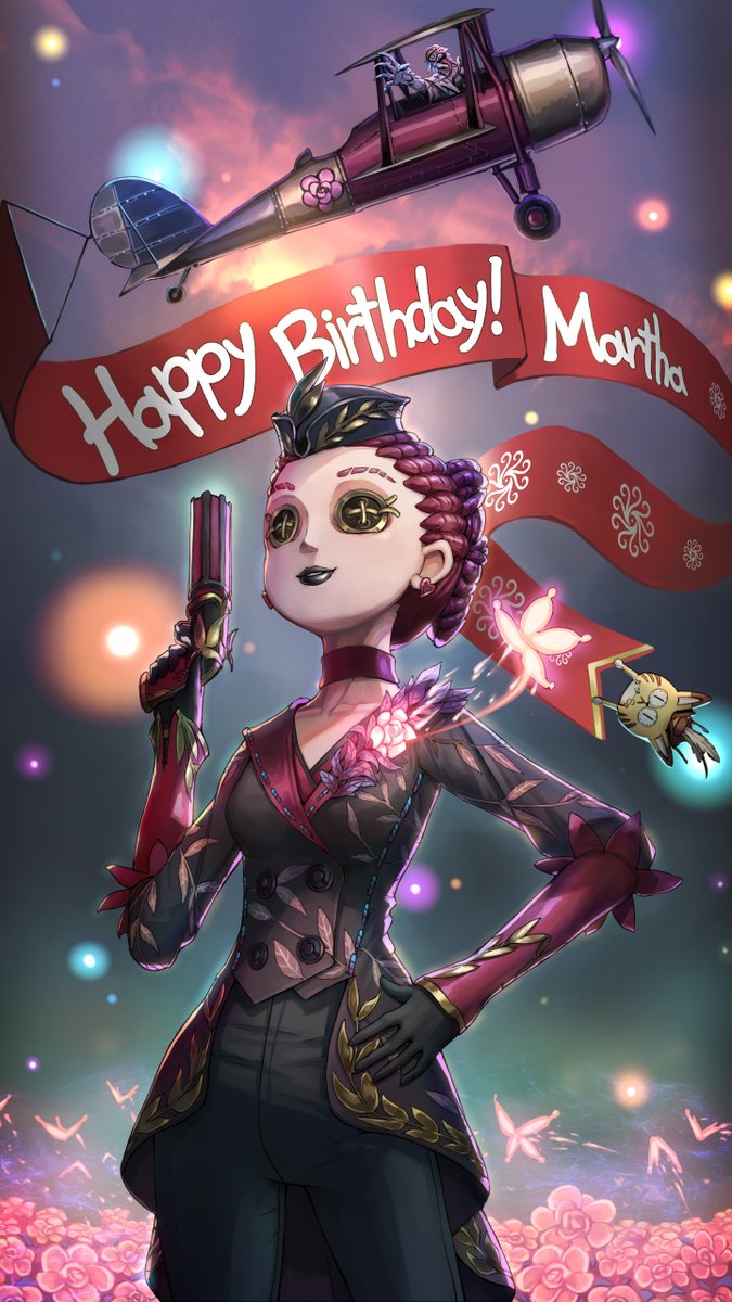 Identity V Happybirthdaymartha Identityv Fireworks Bloom In The Sky Sincere Blessings And Gifts We Provide Glider Carries The Dream Of You Always Has The Courage To Fight T Co 265kowblmf