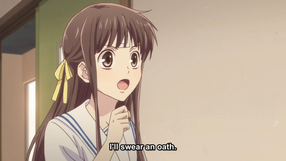 I like these lines right here. Fruits Basket subtly dropped a hint to Kyoko being a former gang member as early as episode 2.   #StrangeWaves