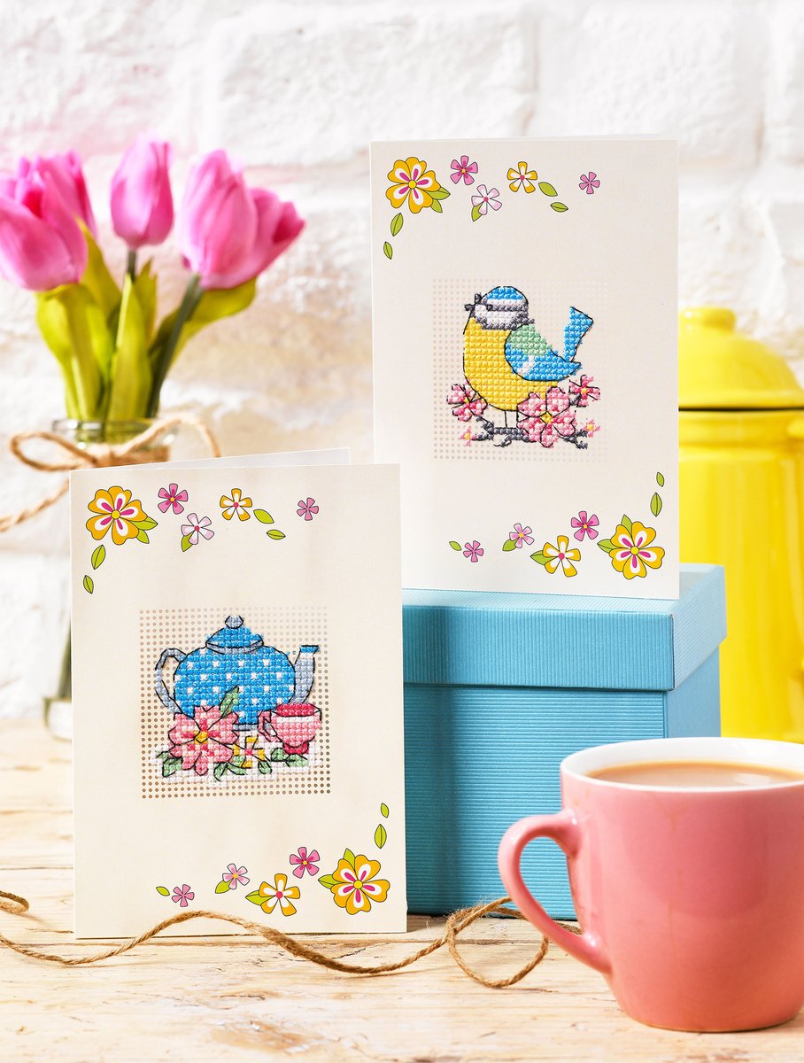 Hands up if you've stitched our new kit yet! Each print edition of issue 267 comes with the perforated card kit to stitch either the sweet blue tit design or fun polka dot teapot. Which one will you make? Order your issue and kit from magsdirect.co.uk xx