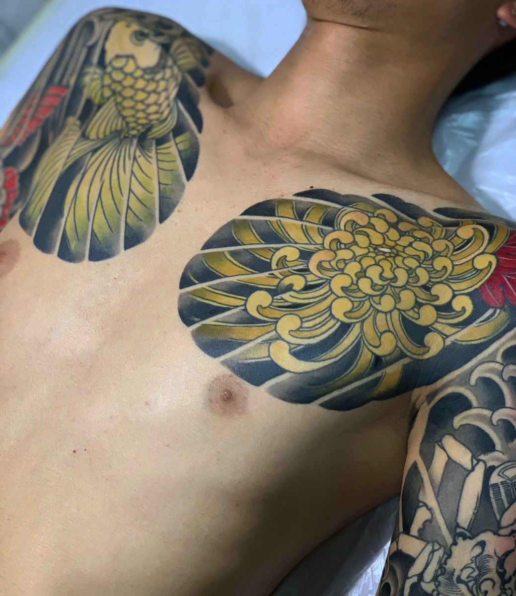 Studio Gaman 史針 Ar Twitter 金魚金菊 史針千葉刺青タトゥースタジオ 刺青 Ttattoo 千葉刺青 T Co Eycmhpooob