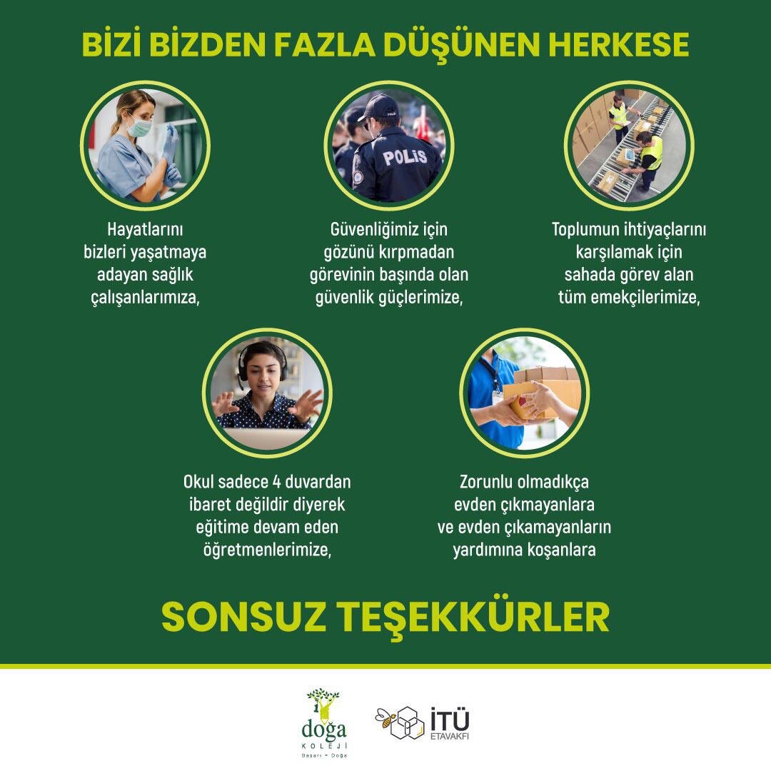 Bizi bizden fazla düşünen herkese sonsuz teşekkürler. #SağlığınızSağlığımız
