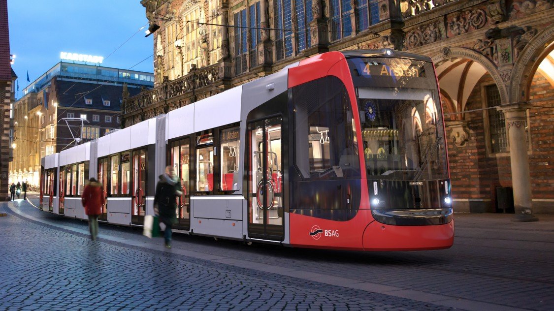 В Бремене новые трамваи и они офигенны! 