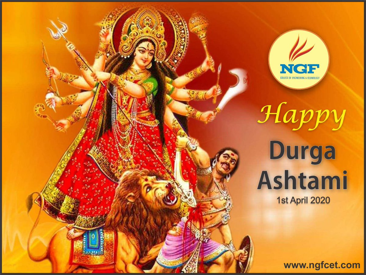 NGFCollege's tweet photo. May the divine #blessings of the goddess be with you on the auspicious day of Ashtami and always!
NGF College of Engineering &amp; Technology Wishes you Happy Durga Ashtami.

#festivals #joy #prosperity
#NGFCET https://t.co/chFoISnfTb