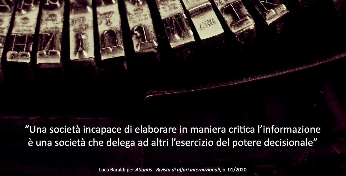 elbilab's tweet image. Lieto di aver contribuito al nuovo numero di Atlantis (atlantismagazine.it), con una mia riflessione sul valore del tempo e il senso della storia, tra risk society e società iperconnessa, tra responsabilità culturale e vulnerabilità informativa. A breve pronto per la lettura.