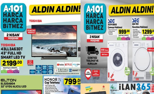 A101 AKTÜEL 2 Nisan 2020 ucuz indirimli ürün kataloğu incelemek için doğru sayfaya geldiniz! Bu hafta A101 AKTÜEL ürünlerinde neler var? Katalogda hangi ürünler yer alıyor? Hemen incelemek için haberimizin detayına bakalım!

2 Nisan 2020 A101  #a101 #a1011 parabin.com/a101-aldin-ald…