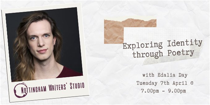 UoNArts (@uonarts) on Twitter photo If you're looking to do some writing during lockdown checkout the great <a href="/NWStudio/">Nottingham Writers' Studio</a> for some online courseshttps://www.nottinghamwritersstudio.co.uk/
Good looking one from <a href="/edaliaday/">Edalia Day</a> exploring identity through poetry eventbrite.co.uk/e/exploring-id… If you're looking to do some writing during lockdown checkout the great <a href="/NWStudio/">Nottingham Writers' Studio</a> for some online courseshttps://www.nottinghamwritersstudio.co.uk/
Good looking one from <a href="/edaliaday/">Edalia Day</a> exploring identity through poetry eventbrite.co.uk/e/exploring-id…