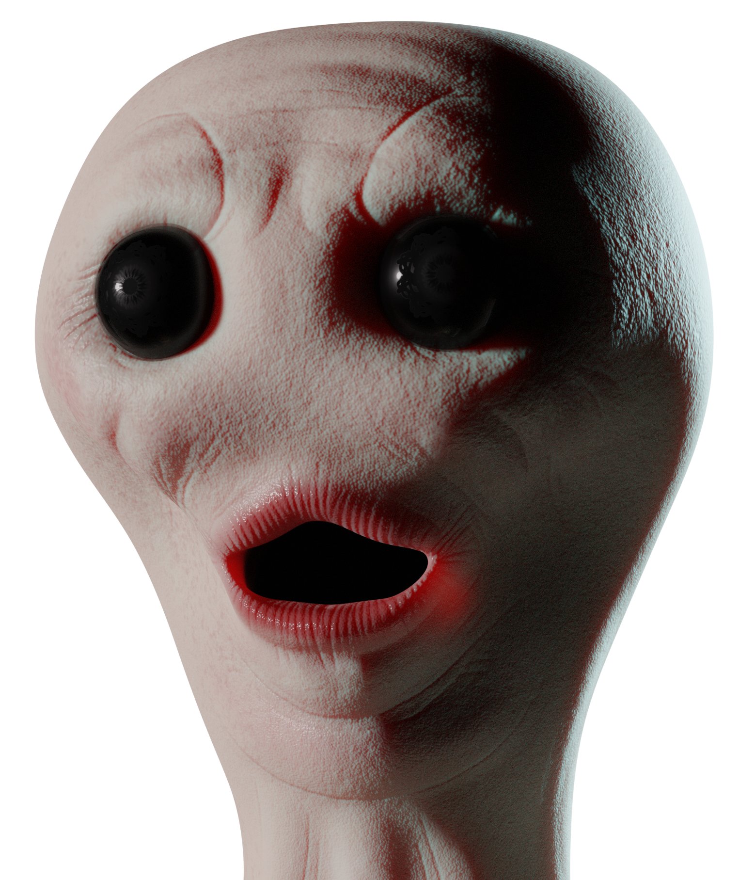 Close-up of scp-087-1 face