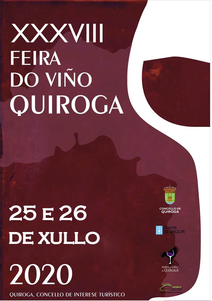 O_Courel's tweet photo. XXXVIII
FEIRA DO VIÑO DE QUIROGA
                  #NovasDatas

25 e 26 de XULLO de 2020
#FeiradoViño
#FeiradoViñodeQUIROGA
@concelloquiroga https://t.co/pbTcXGKi01
