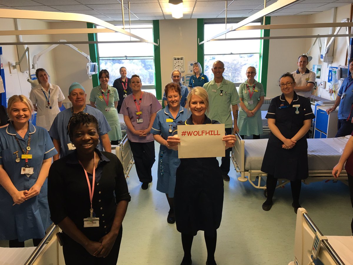 Nickymetty's tweet photo. An amazing blend of nurses from 6 wards into 1 floor during unusual times! ❤️💜💛 #SAUEY #STONEHER #WOLFHILL @UHP_NHS @DerrifordNurses @SueSuejohnson7 @SianAndrews6 @SarahPickbourne @cathallen0709 @SusanMallinson1 @angela_kellow https://t.co/Ba2ewC8Yy3