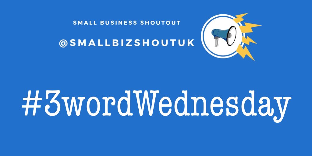 smallbizshoutUK's tweet photo. Good morning all.
Happy Wednesday...hope youโre all hanging in there?!
Weโve not had a #3wordWednesday for a while...
In 3 words, tell me what makes your #smallbusinessUK amazing and Iโll retweet ๐ https://t.co/r3NaqgRQUi