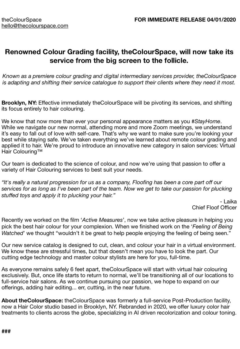 theColourSpace's tweet photo. Important announcement about the future of theColourSpace. 

Our highest priority during these difficult times is to serve our clients well &amp; enhance the most colourful parts of life. That’s why today we’re announcing a pivot in our services. 

READ MORE: https://t.co/Me8uqHXdbD https://t.co/wZ9foJDXDf