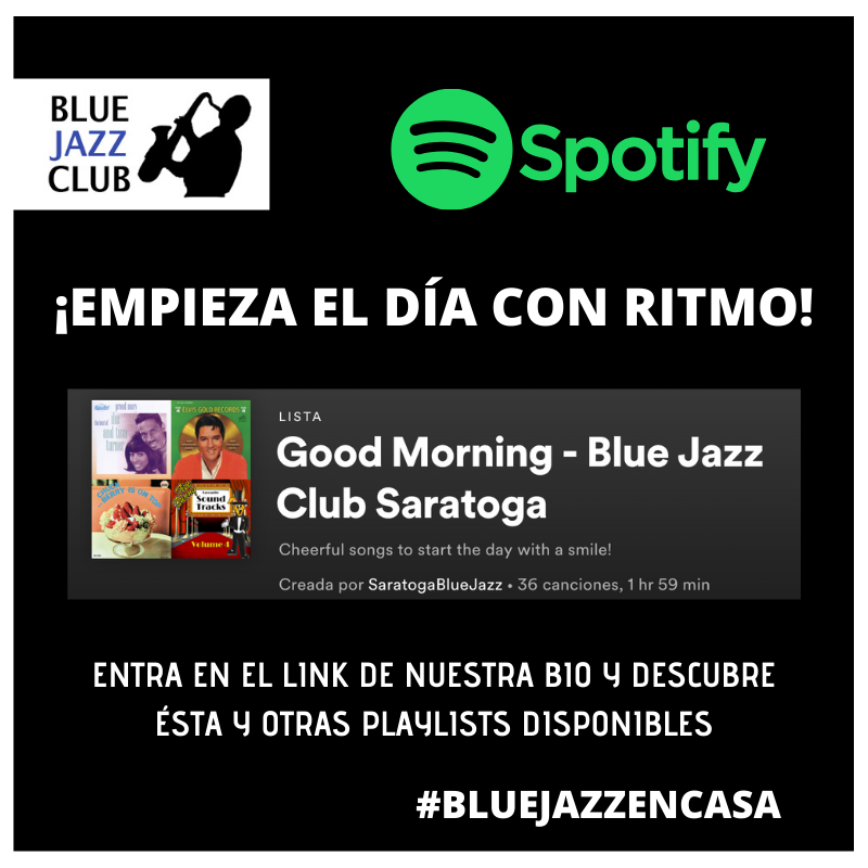 BlueJazzClub's tweet photo. 👉 ¡Que no decaiga el ánimo! ¡Seguimos llevando la música a tu casa con #BlueJazzencasa! Hoy os dejamos nuestra playlist "Good Morning!" que está llena de temazos con mucho ritmo y alegría 🤩 
https://t.co/PdnazirNZJ
#yomequedoencasa #musicaencasa #musiclovers #covid19 #music https://t.co/Ti1JNUiWay