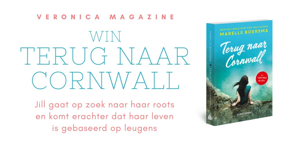 <a href="/Veronicamag/">Veronica</a>
 heeft wel een hele leuke winactie met de nieuwe Vertrekthriller van 
<a href="/MarelleBoersma/">marelle boersma</a>
 Terug naar Cornwall! 
Ga gauw kijken op veronicamagazine.nl/winnen