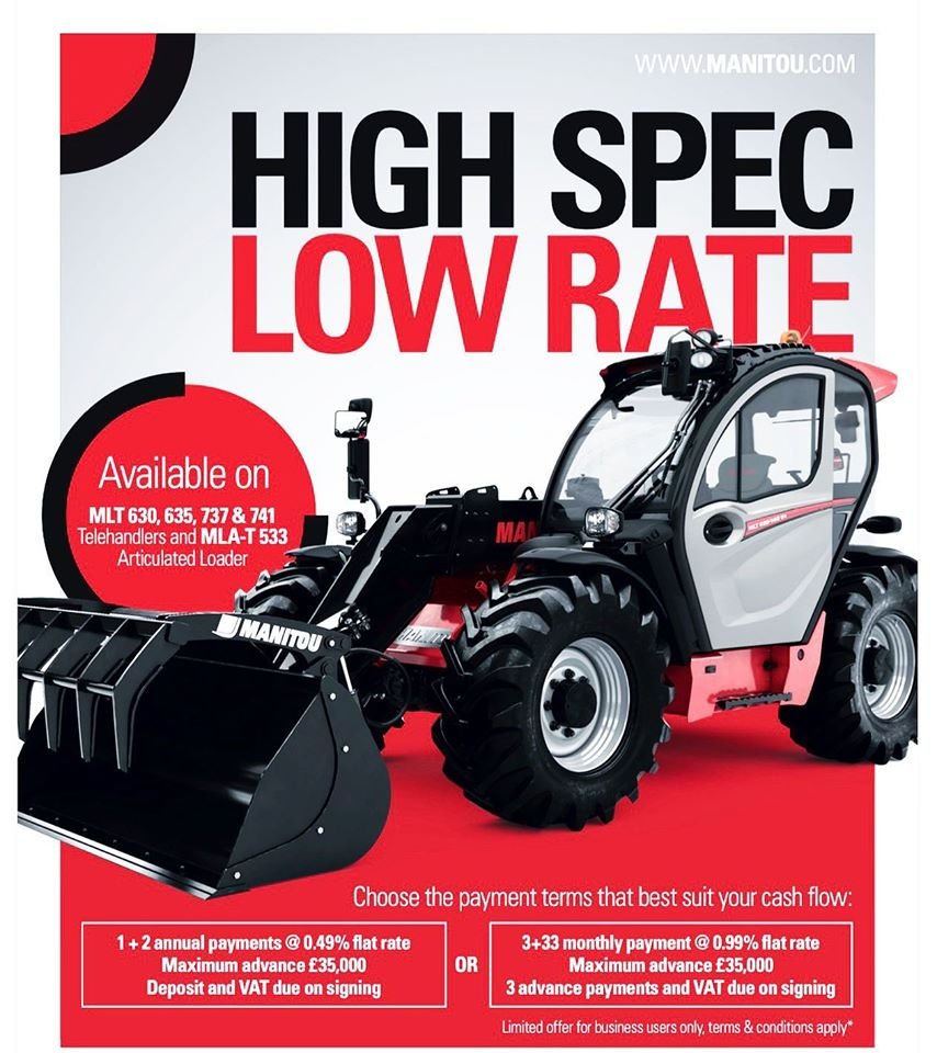 This is NOT an April Fools ‼️👀

You really can upgrade your Telehandlers or Articulated Loaders on these low rate finance deals. For business purposes only. See full terms and conditions here: manitoufinance.co.uk/promotions/lim…   #manitou #telehandler