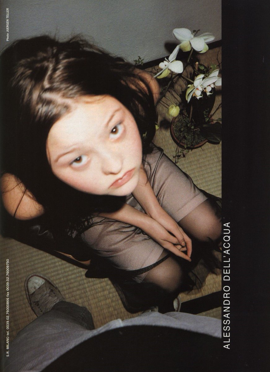 devon aoki shot by juergen teller for alessandro dell’acqua s/s ‘99 ad campaign