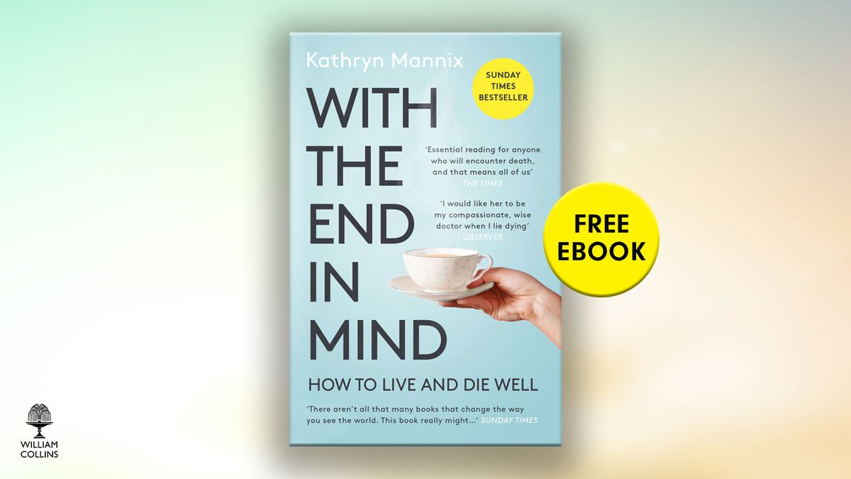 Thanks to @WmCollinsBooks for generously making #WithTheEndInMind FREE to download today, to support those tender conversations being sparked by #COVID19.

Download will be free for 7 days. Please spread the word.

#pallicovid

 ow.ly/ZiqP50z1awK